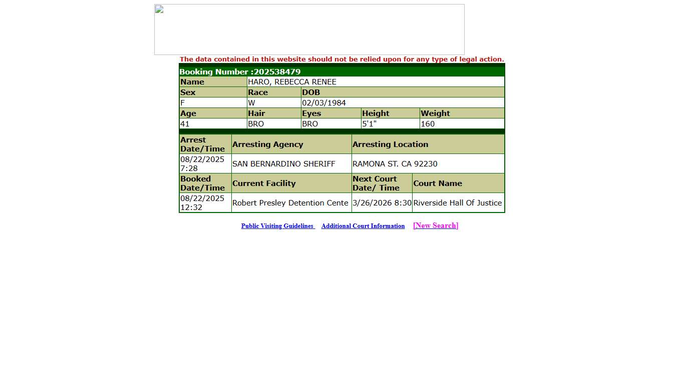 Inmate Information System